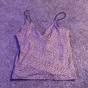 XS cropped top with Cheetah print